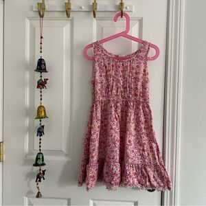Mudd Girls Pink Floral Sleeveless Dress, size 8